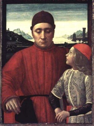 Francesco Sassetti und sein Sohn