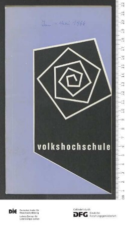 Programm 1. Semester 1966
