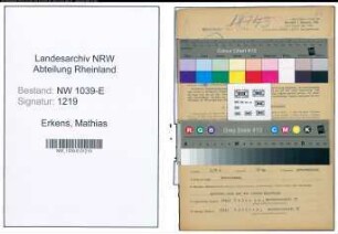 Entnazifizierung Mathias Erkens , geb. 10.07.1880 (Ziegelmeister)
