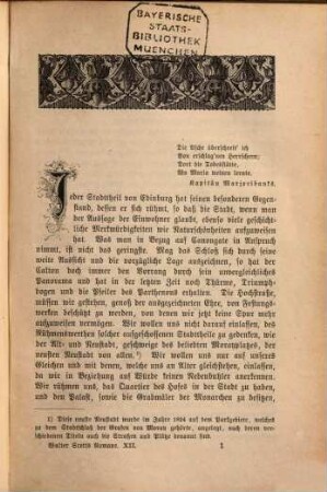Walter Scotts Romane, 12. Das Mädchen von Perth