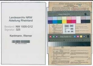 Entnazifizierung Werner Kentmann , geb. 08.08.1903 (Lehrer)