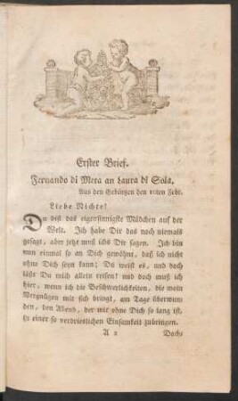 Erster Brief. - Neunter Brief.