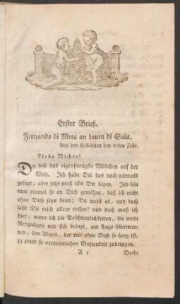 Erster Brief. - Neunter Brief.