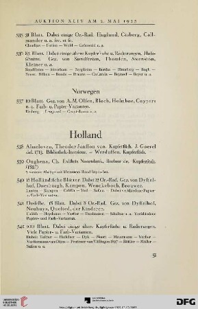 Holland (Nr. 538-542)