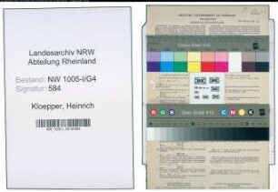 Entnazifizierung Heinrich Kloepper , geb. 21.09.1895 (Postschaffner)