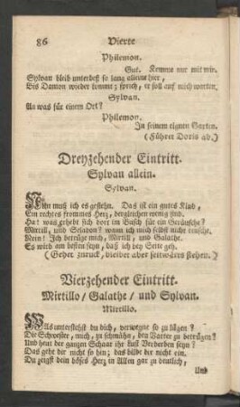 Dreyzehender Eintritt.