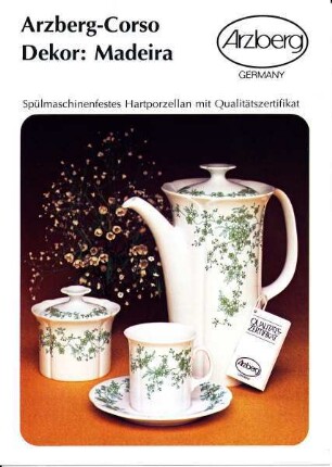 Produktprospekt "Arzberg-Corso / Dekor: Madeira"