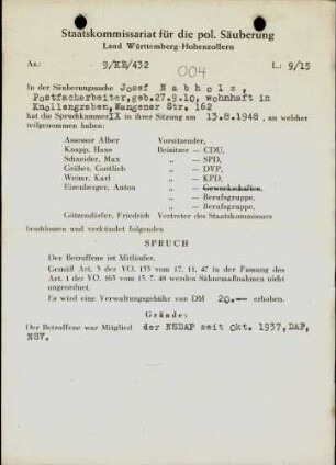 Nabholz, Josef