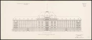 Geschäftsgebäude der Königlichen Regierung, Düsseldorf: Ansicht 1:100