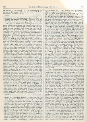255-257 [Rezension] Saxl, Fritz (Hrsg.), Vorträge der Bibliothek Warburg. Bd. 2 (1922/23, 1. Teil)