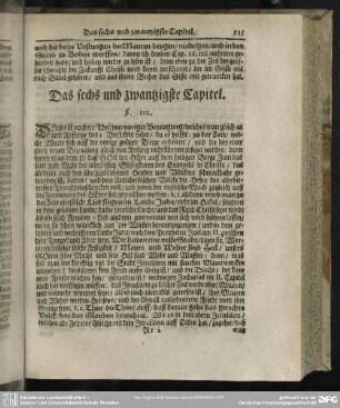 Das sechs und zwantzigste Capitel