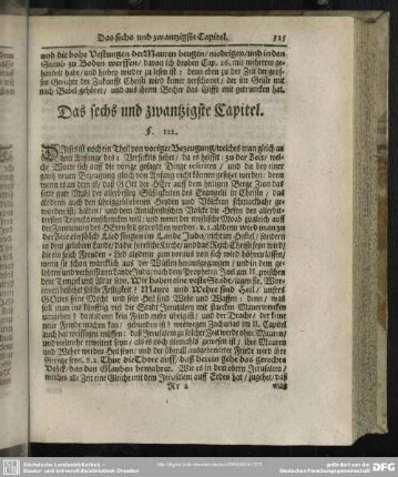Das sechs und zwantzigste Capitel