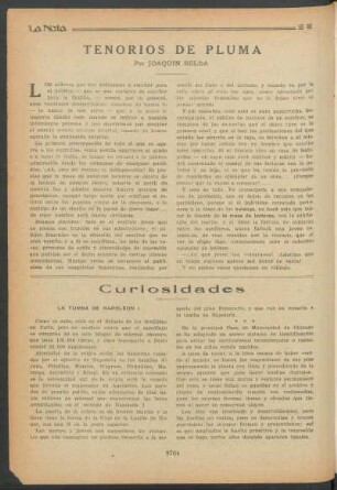 Tenorios de pluma