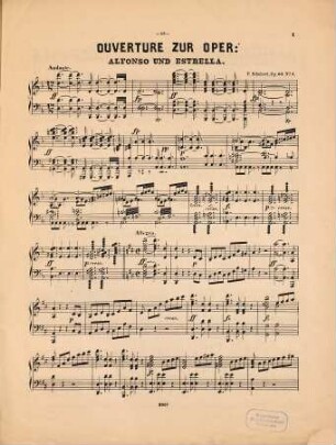 Franz Schubert's Compositionen für das Pianoforte allein, No. 5. Op. 69 No. 1, Ouverture zu Alfonso und Estrella