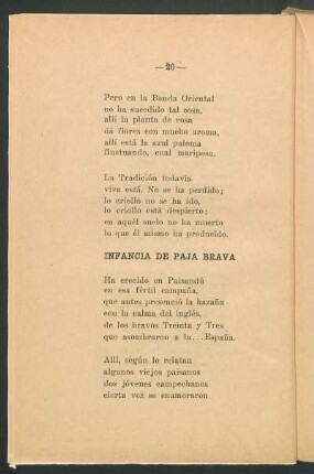 Infancia de Paja Brava