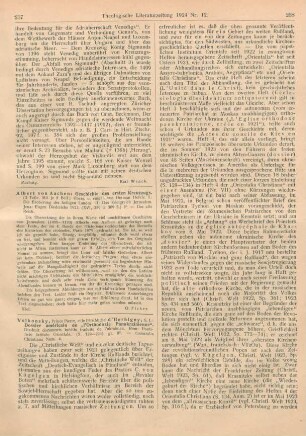 257-260 [Rezension] Volkonsky, Pierre, Orientalia Christiana. Vol. I, 4 = Num. 4: Dossier Américain de „l‘Orthodoxie Panukrainienne“