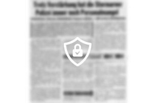 Trotz Verstärkung hat die Stormarner Polizei immer noch Personalmangel