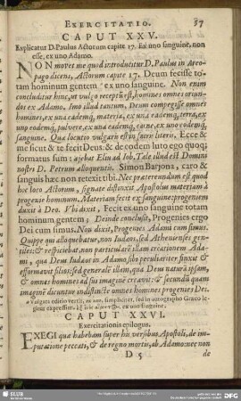 Caput XXVI. Exercitationis epilogus