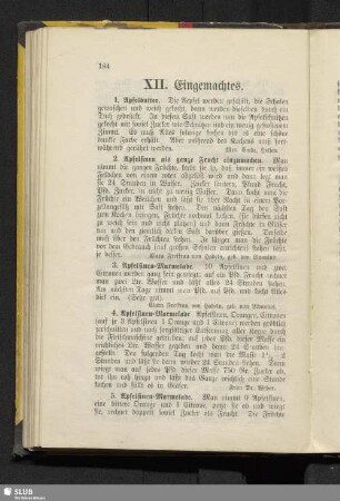 XII. Eingemachtes