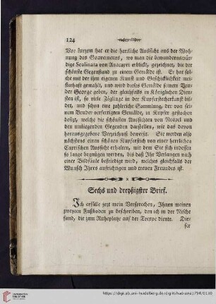 Sechs und dreyßigster Brief