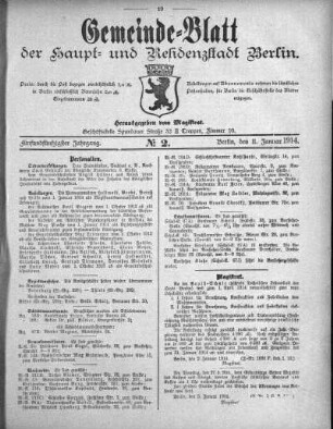 1914,2: No. 2, 11. Januar 1914