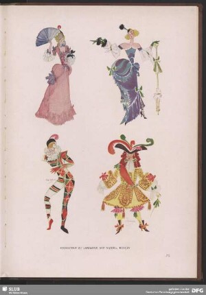 Gestaltung Figurinen zu „ Ariadne auf Naxos", Berlin