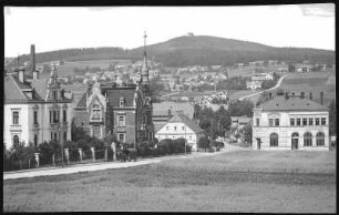 Warnsdorf. Döllinger straße mit Spitzberg