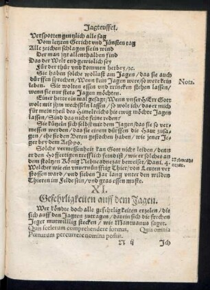 XI. Gefehrligkeiten auff dem Jagen.