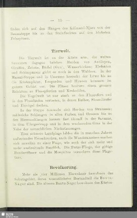 Tierwelt