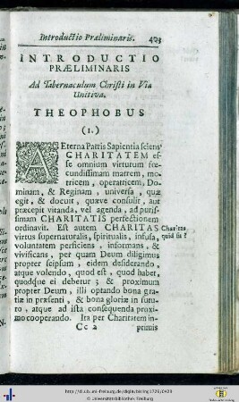 Introductio Praeliminaris