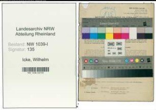 Entnazifizierung Wilhelm Icke , geb. 22.02.1896 (Angestellter)