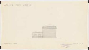 Atelier Professor Kaspar: Ansicht Westseite 1:200