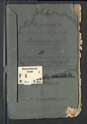 Protokollakten des Land- und Stadtgerichts Recklinghausen (später Kreisgerichtsabteilung II Recklinghausen) mit den Orten Ahsen, Datteln, Horneburg, Recklinghausen, Waltrop (Juden H 1848-1851)