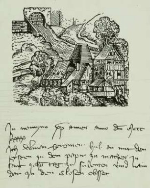Papiermühle, Geismül, Holzschnitt, 1493