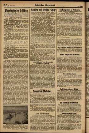 Zweite Ausgabe vom Montag, den 15. Juli 1940.