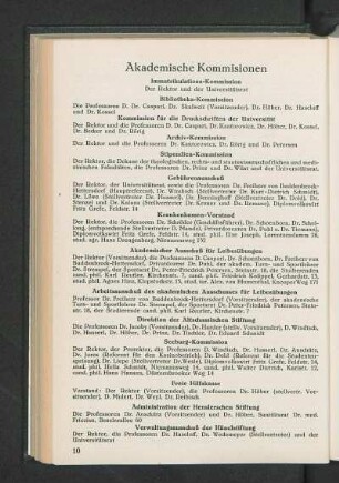 Akademische Kommisionen
