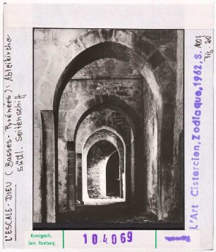 L'Escale-Dieu: ehemalige Zisterzienserklosterkirche, südliches Seitenschiff