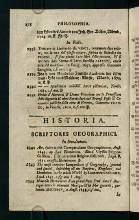 178-192, Scriptores geographici - Scriptores historiae universalis