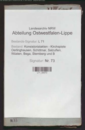 Schule in der Oerlinghauser Senne