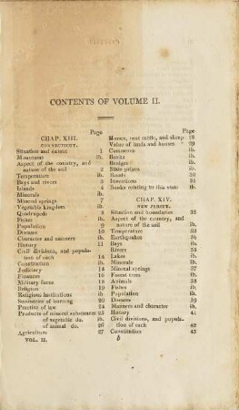 Contents Of Volume II.