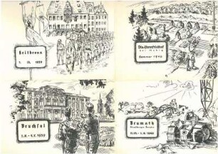 "Skizzenbuch des Inf.-Regiments 380 Weihnachten 1940"