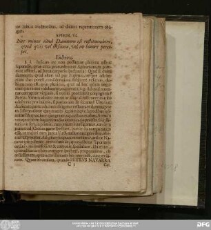 Aphor. VI. Nec minus illud Damnum est restuendum, quod quis vel in fama, vel in honore percipit.