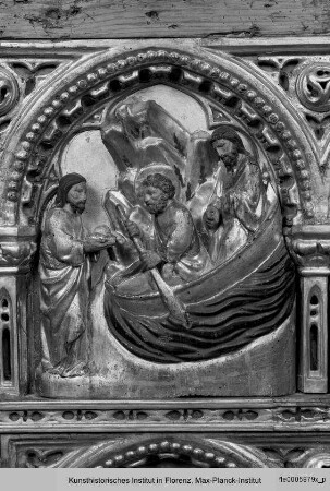 Paliotto mit Szenen aus dem Alten und Neuen Testament : Berufung der Apostel Petrus und Andreas