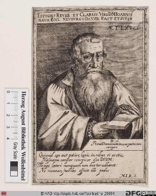 Bildnis Johann Kleinau (lat. Klainavius, Clainavius)