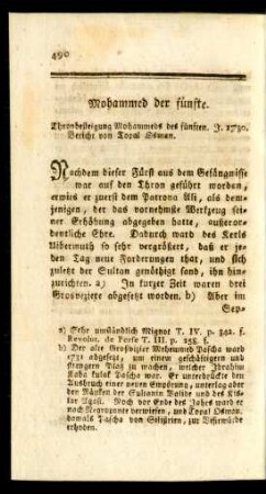 Mohammed der fünfte