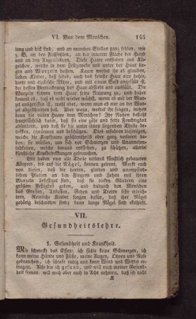 VII. Gesundheitslehre.