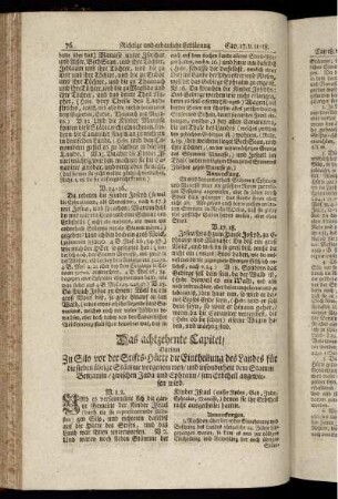 Das achtzehente Capitel