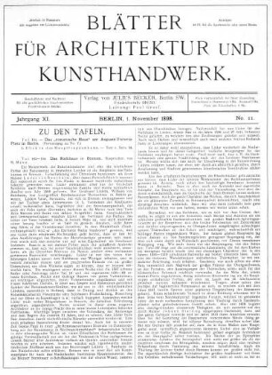 No. 11, 1. November 1898
