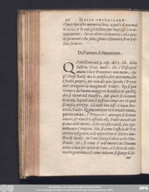 Dell'amare il Precettore.