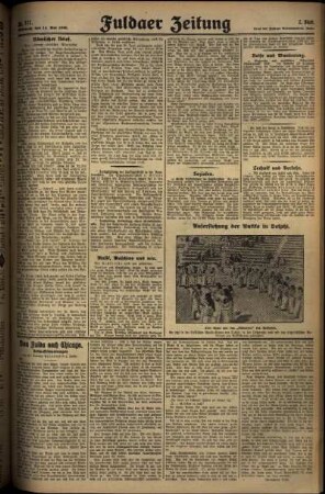 Zweite Ausgabe vom Mittwoch, den 14. Mai 1930.